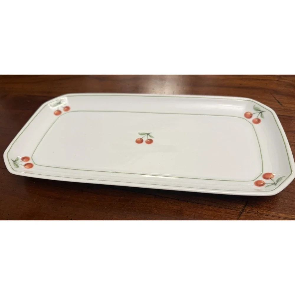 Villeroy & Boch Heinrich Germany Cherry Porcelain Rectangular Sandwich Tray
